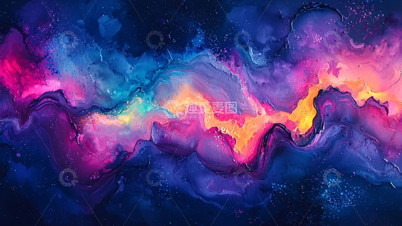 高清大图下载【趣麦麦图】抽象宇宙星空