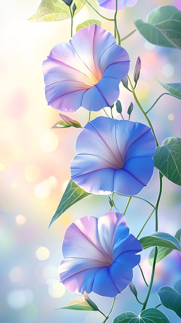 紫色牵牛花