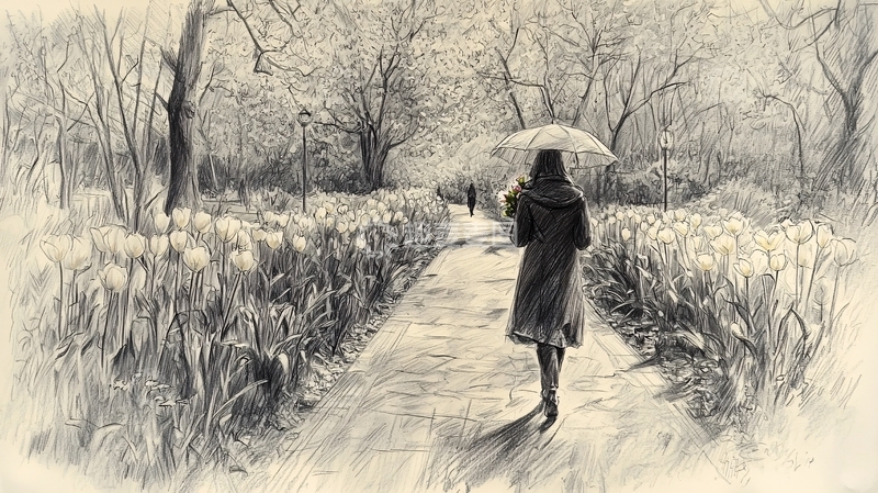 高清大图下载【趣麦麦图】铅笔画