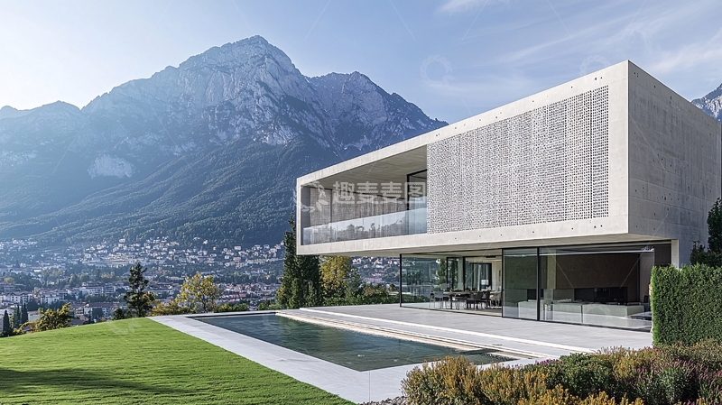 高清大图下载【趣麦麦图】山景别墅