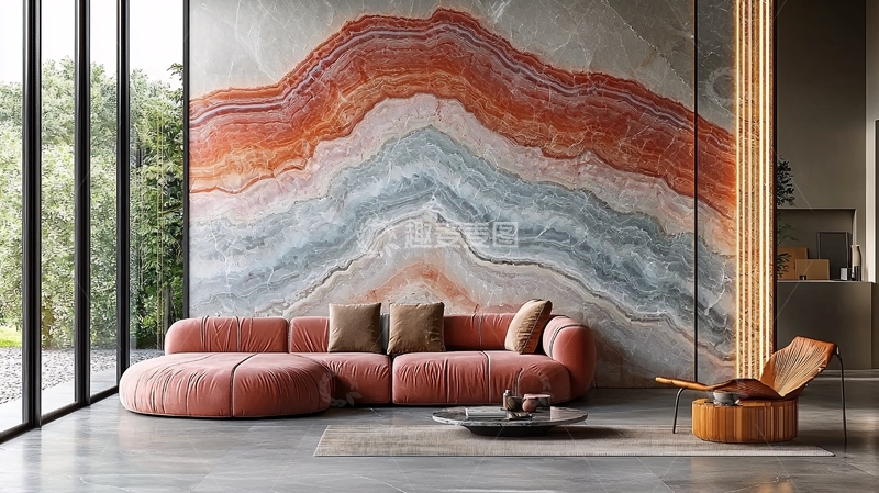 高清大图下载【趣麦麦图】抽象山脉纹理墙纸