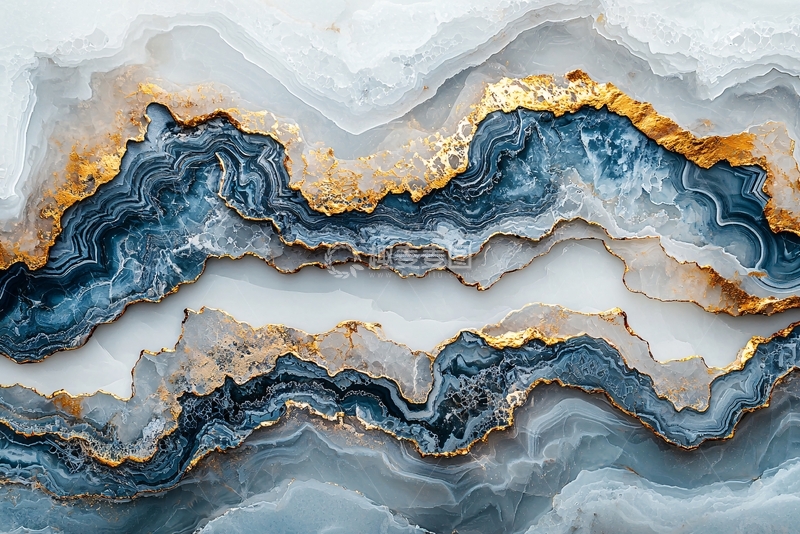高清大图下载【趣麦麦图】蓝色大理石纹理