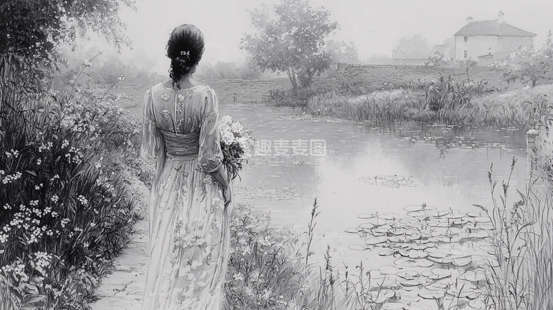 高清大图下载【趣麦麦图】黑白