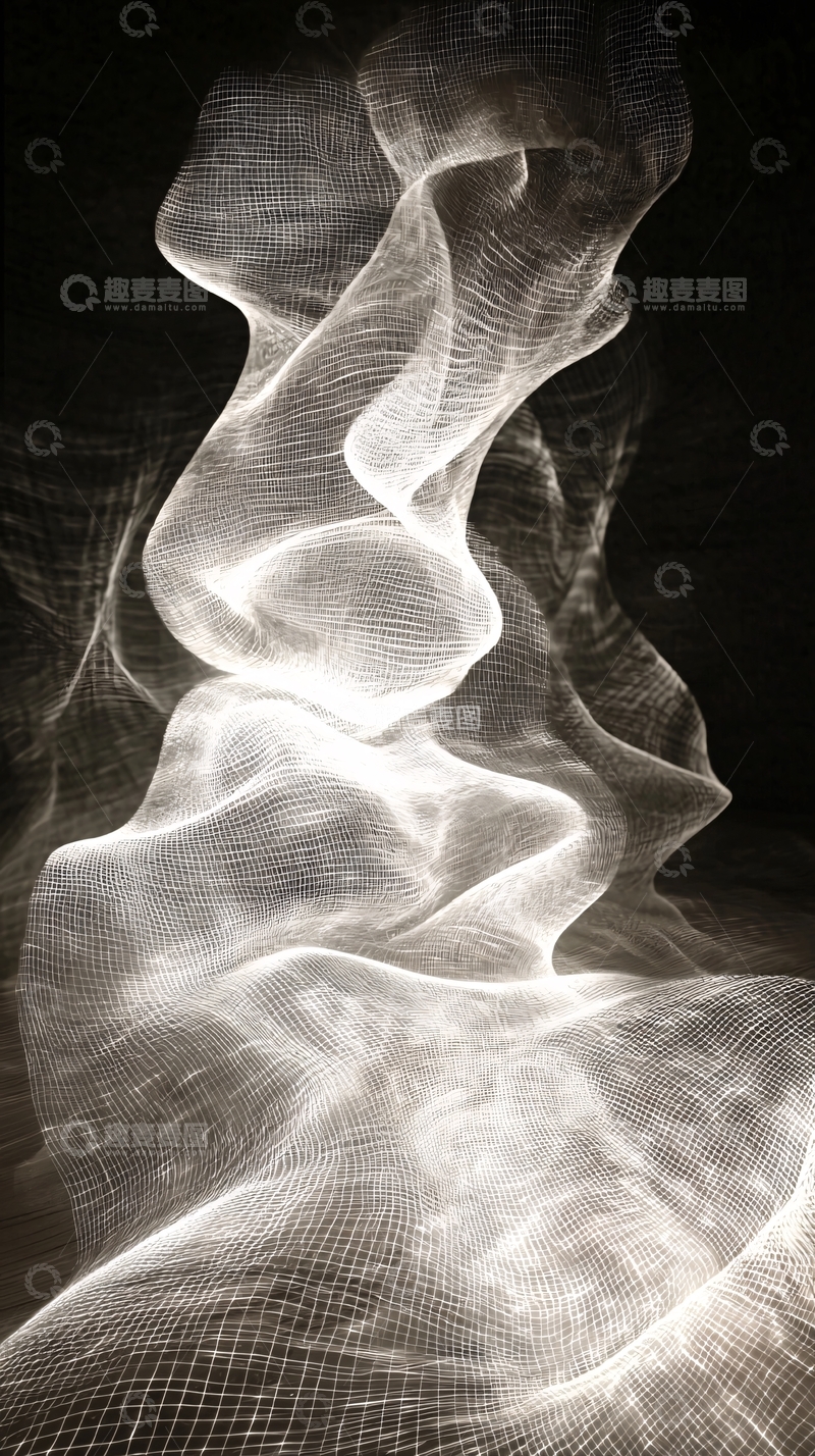 高清大图下载【趣麦麦图】光影流动抽象艺术