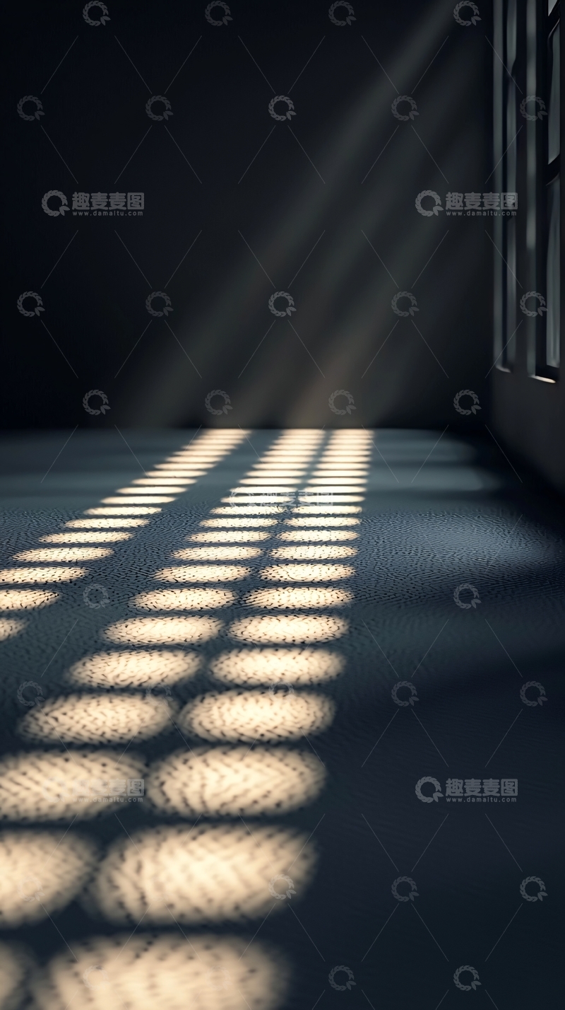 高清大图下载【趣麦麦图】光线透过窗户洒在地面