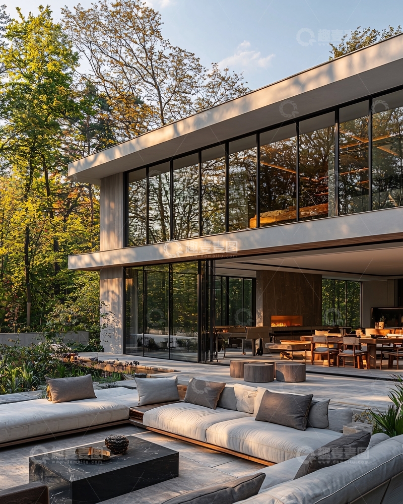 高清大图下载【趣麦麦图】现代简约别墅39