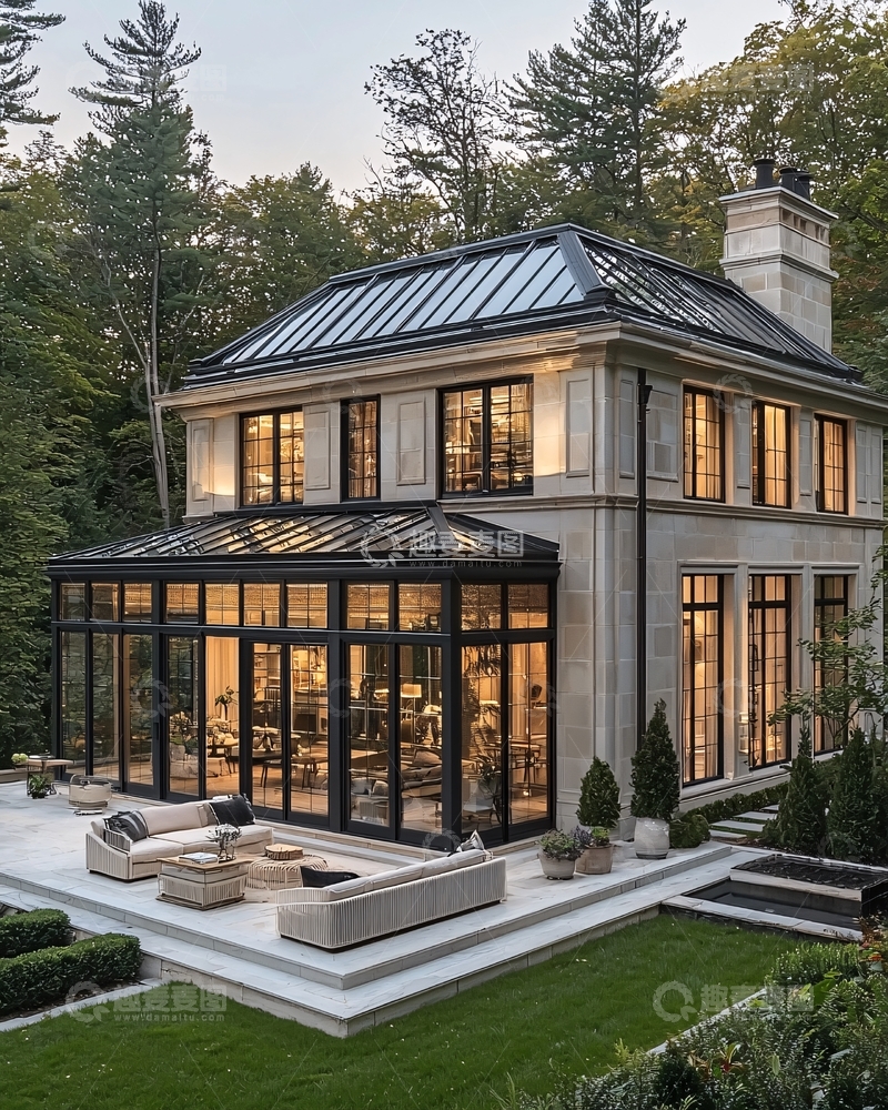 高清大图下载【趣麦麦图】豪华别墅外观