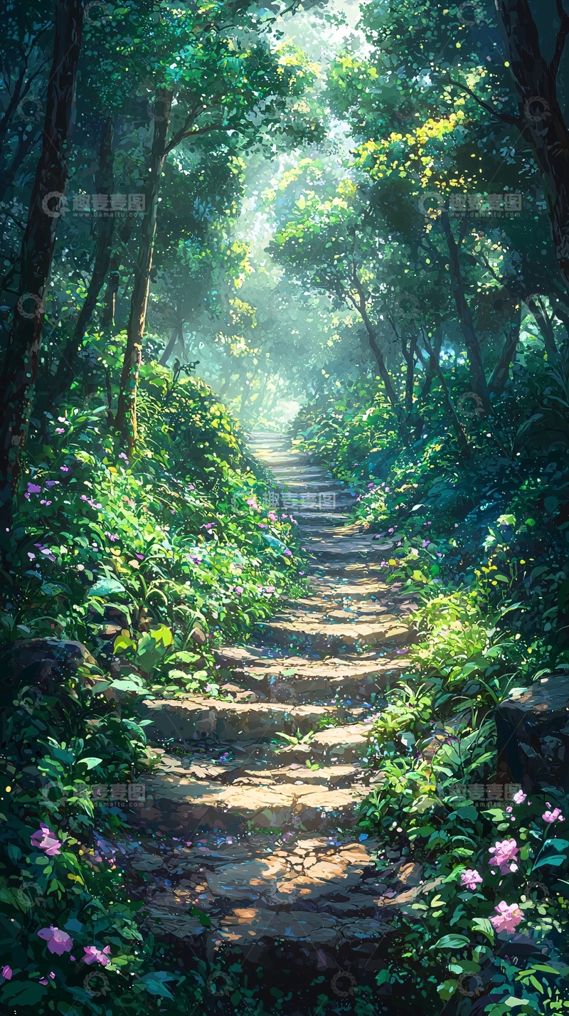 高清大图下载【趣麦麦图】森林小路