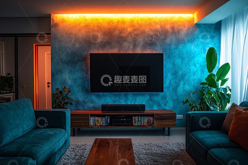 高清大图下载【趣麦麦图】客厅电视背景墙