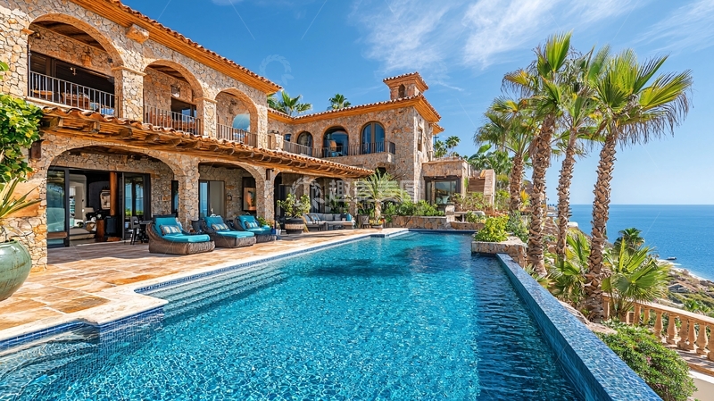 高清大图下载【趣麦麦图】海边豪华别墅