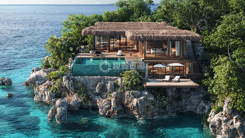 高清大图下载【趣麦麦图】海边别墅