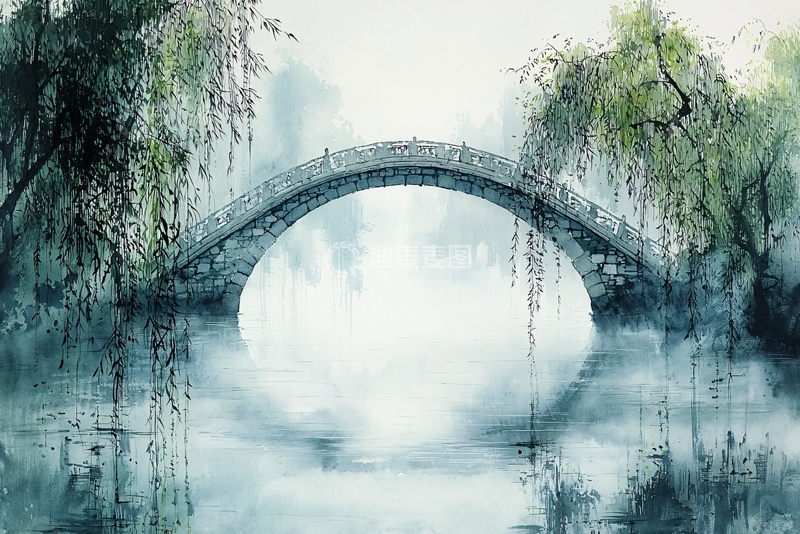 高清大图下载【趣麦麦图】古桥