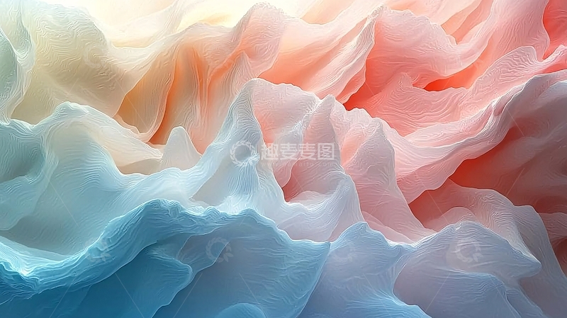 高清大图下载【趣麦麦图】梦幻色彩棉花糖质感