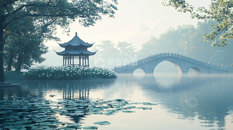 高清大图下载【趣麦麦图】水墨江南