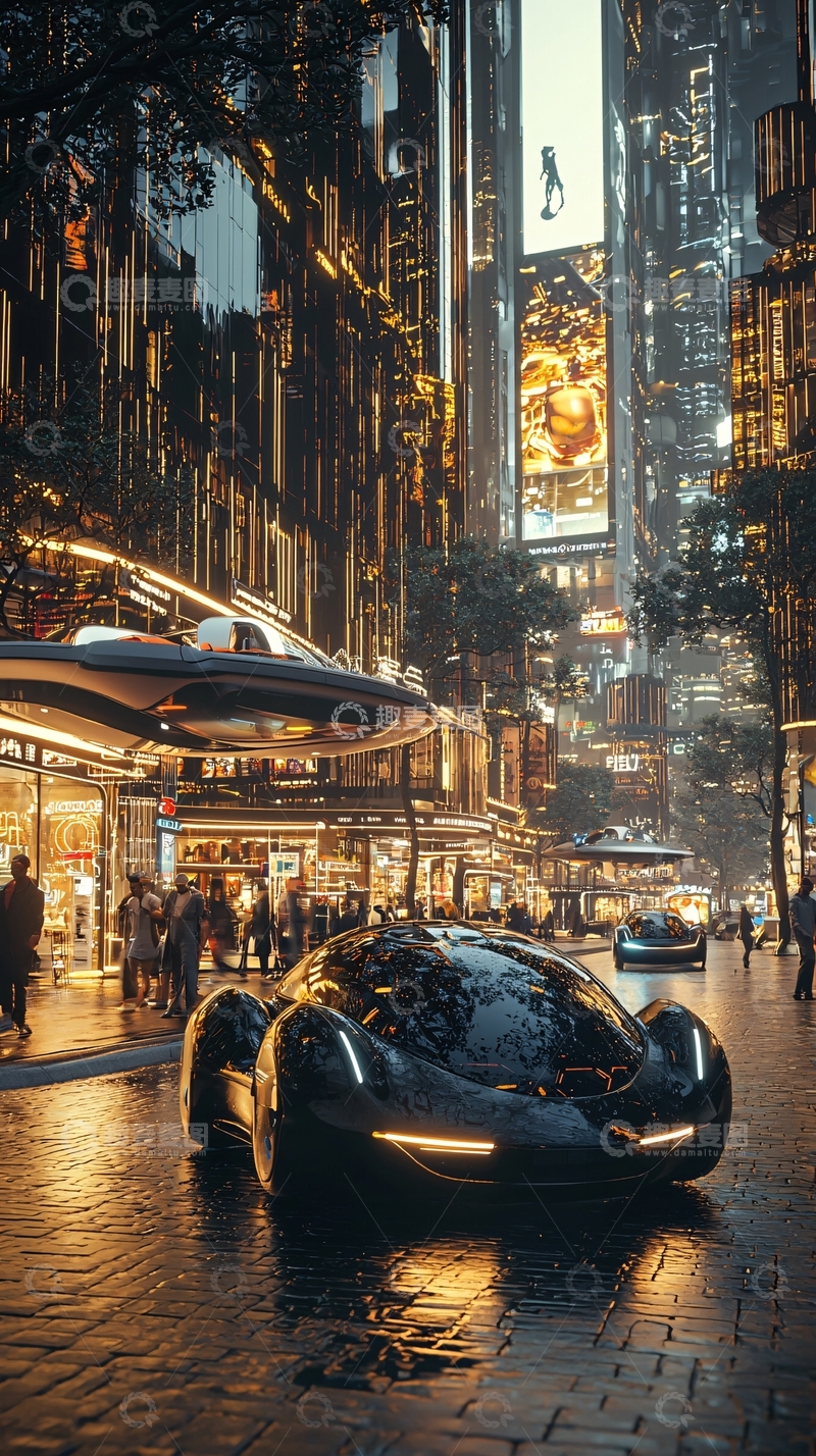高清大图下载【趣麦麦图】未来都市夜景253
