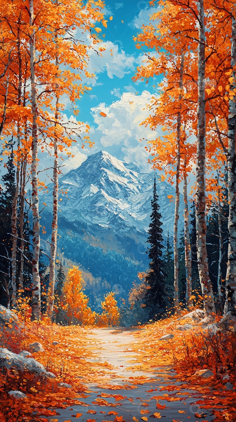 高清大图下载【趣麦麦图】秋日山林小路