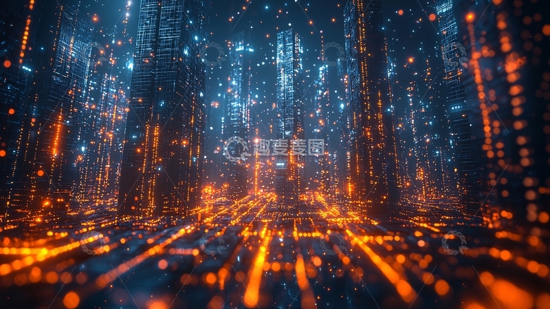 高清大图下载【趣麦麦图】未来科技感城市