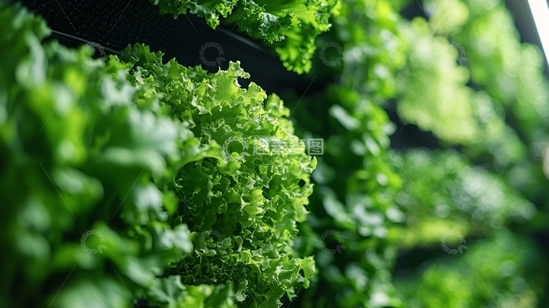垂直农场绿叶蔬菜