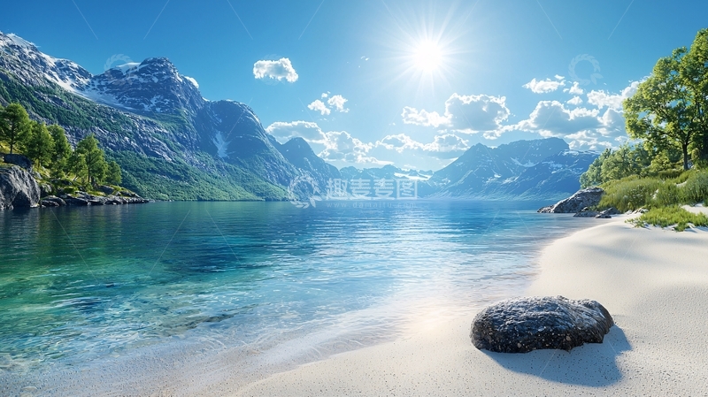 高清大图下载【趣麦麦图】宁静的湖面