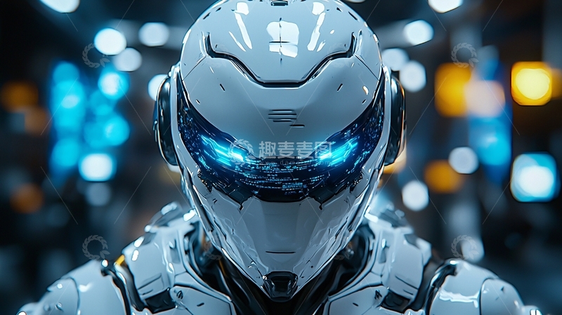 高清大图下载【趣麦麦图】未来科技感机器人