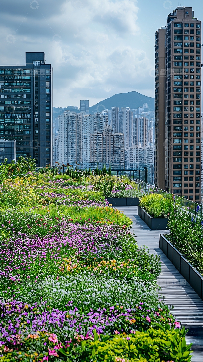 高清大图下载【趣麦麦图】城市屋顶花园