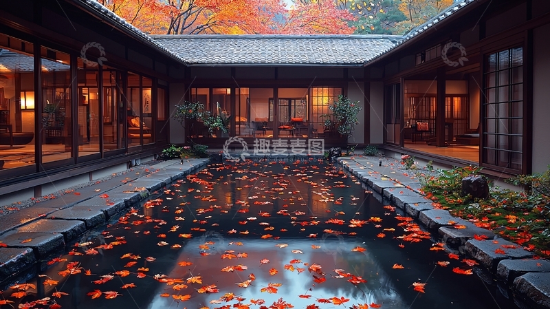 高清大图下载【趣麦麦图】日式庭院
