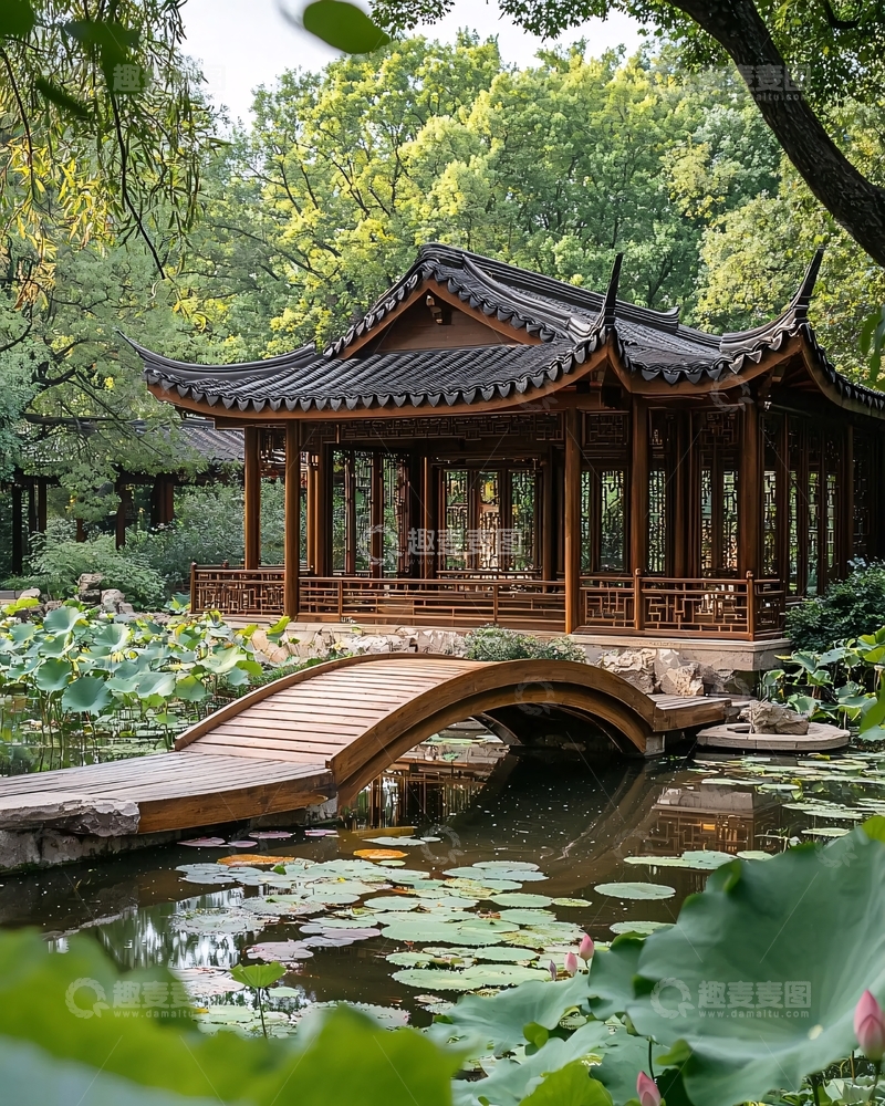 高清大图下载【趣麦麦图】中式园林