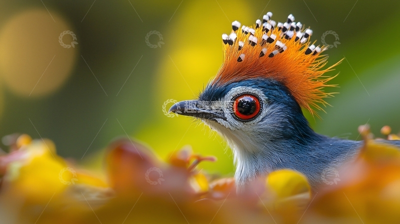 高清大图下载【趣麦麦图】冠羽画眉