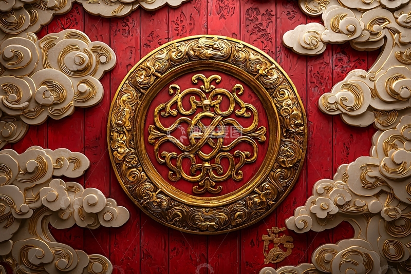 高清大图下载【趣麦麦图】中式祥云纹饰