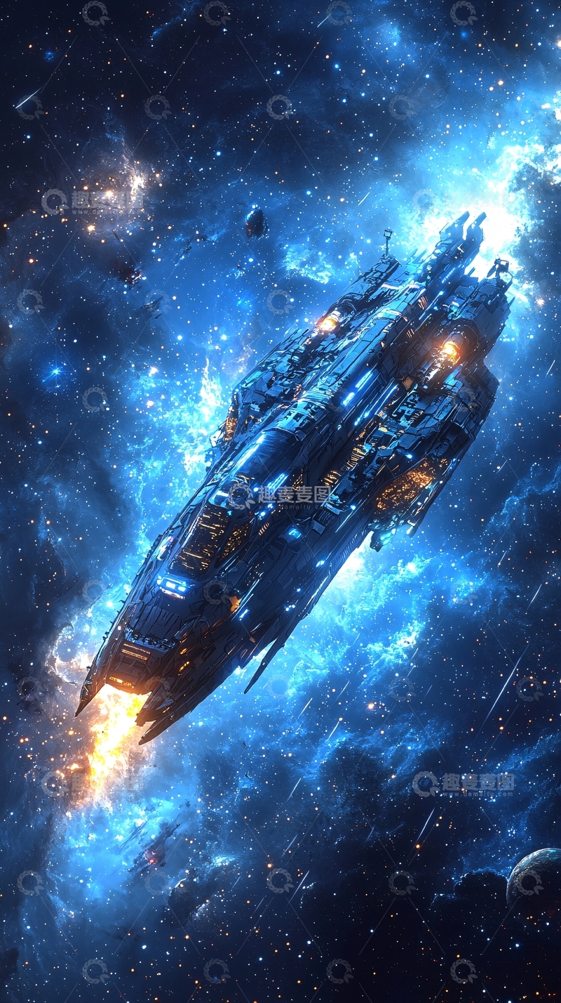 高清大图下载【趣麦麦图】宇宙飞船