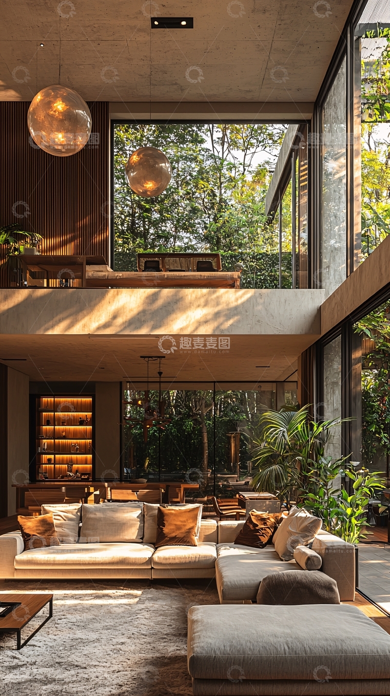 高清大图下载【趣麦麦图】现代简约家居客厅设计