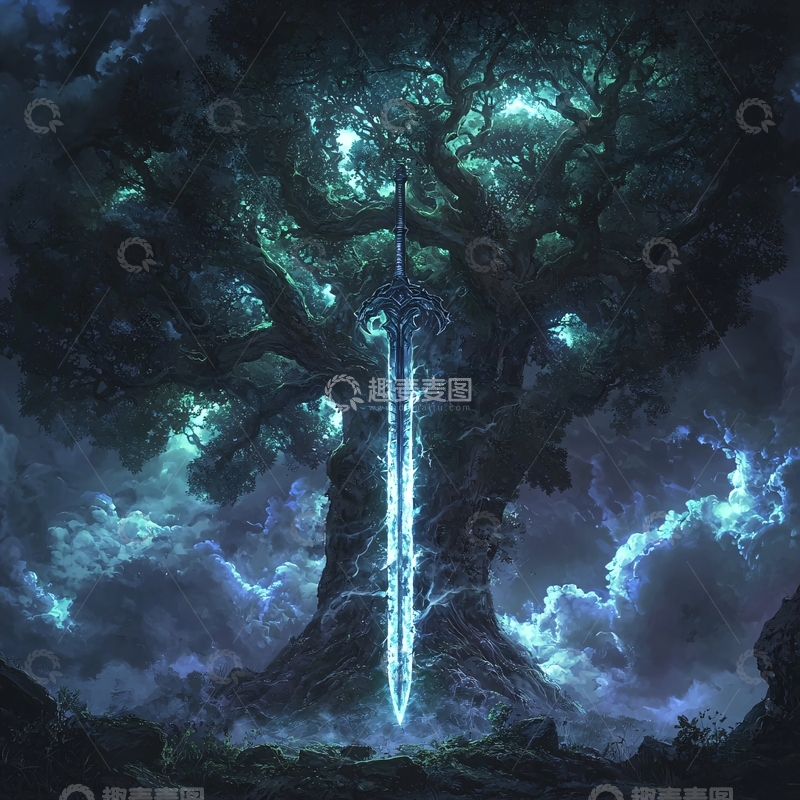 高清大图下载【趣麦麦图】黑暗巨树