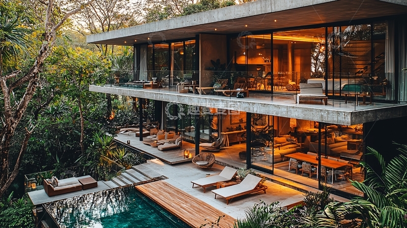 高清大图下载【趣麦麦图】现代简约别墅41