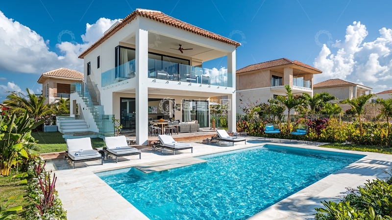 高清大图下载【趣麦麦图】现代简约海景别墅