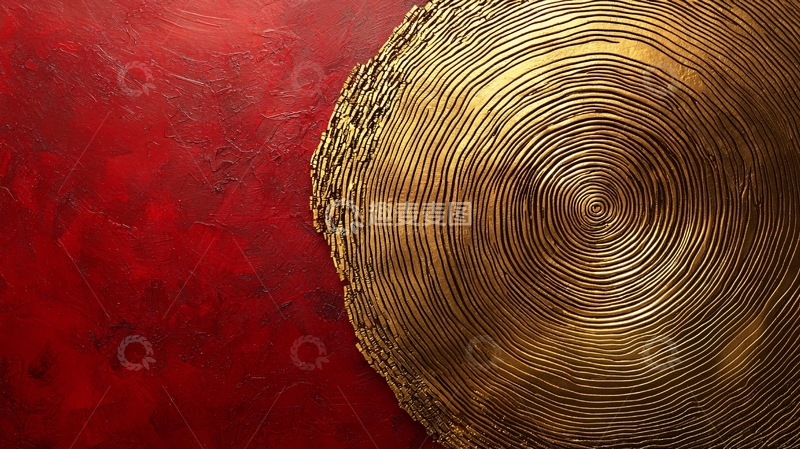 高清大图下载【趣麦麦图】金色圆形纹理背景