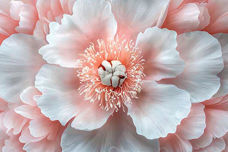 高清大图下载【趣麦麦图】粉色牡丹花特写