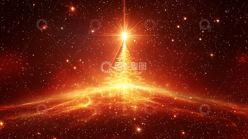 高清大图下载【趣麦麦图】宇宙圣诞树