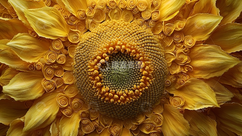 高清大图下载【趣麦麦图】向日葵特写