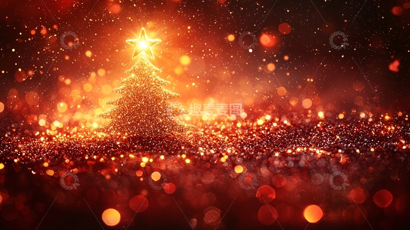 高清大图下载【趣麦麦图】闪耀的圣诞树