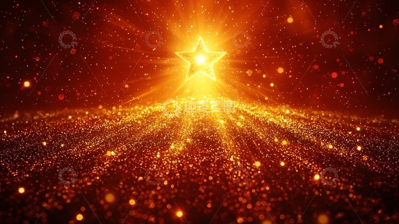 高清大图下载【趣麦麦图】闪耀的金色星星