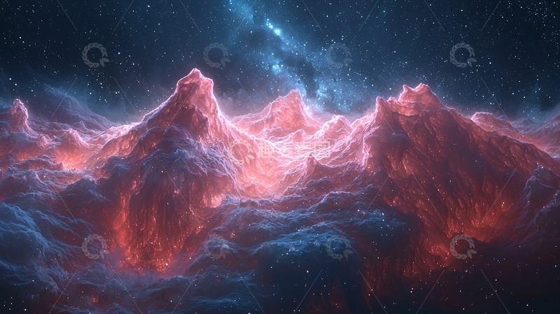 高清大图下载【趣麦麦图】宇宙山脉