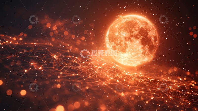 高清大图下载【趣麦麦图】燃烧的星球