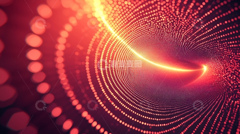 高清大图下载【趣麦麦图】抽象光线隧道