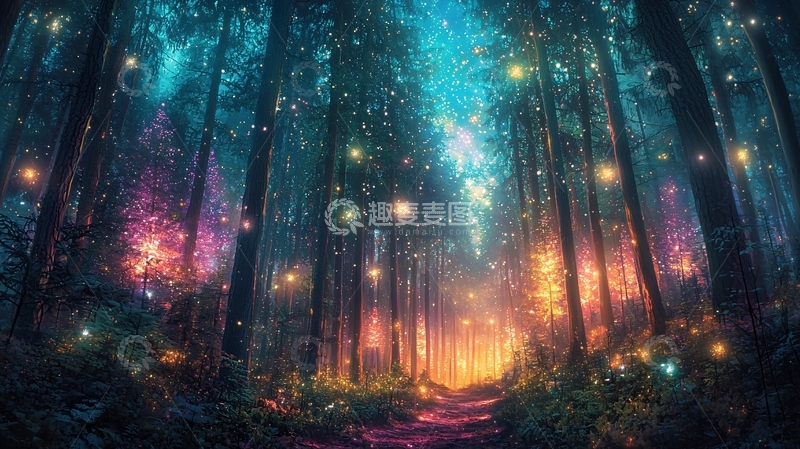 高清大图下载【趣麦麦图】梦幻森林