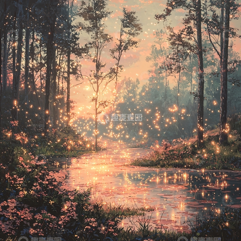 高清大图下载【趣麦麦图】梦幻森林