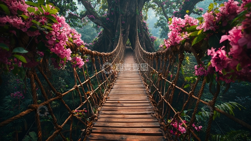 高清大图下载【趣麦麦图】藤桥