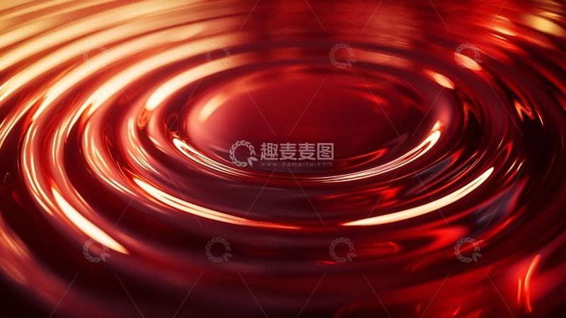 高清大图下载【趣麦麦图】红色液体涟漪