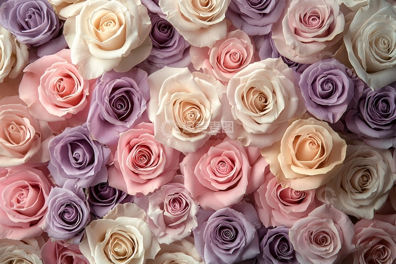 高清大图下载【趣麦麦图】粉色玫瑰花背景
