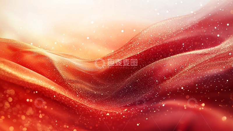 高清大图下载【趣麦麦图】红色丝绸质感