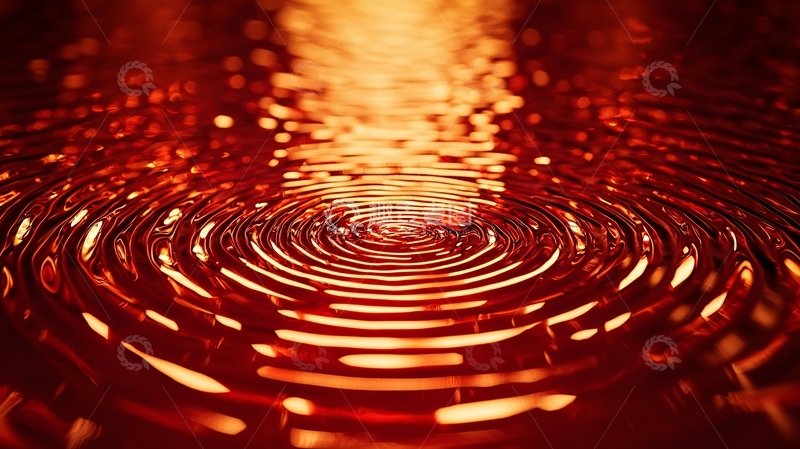 高清大图下载【趣麦麦图】红色水波纹